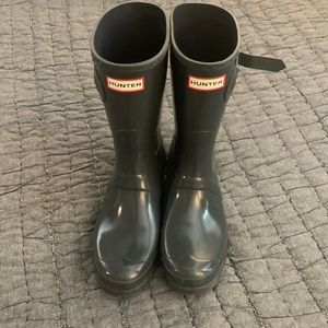 Grey Hunter Rain Boots Mid Calf